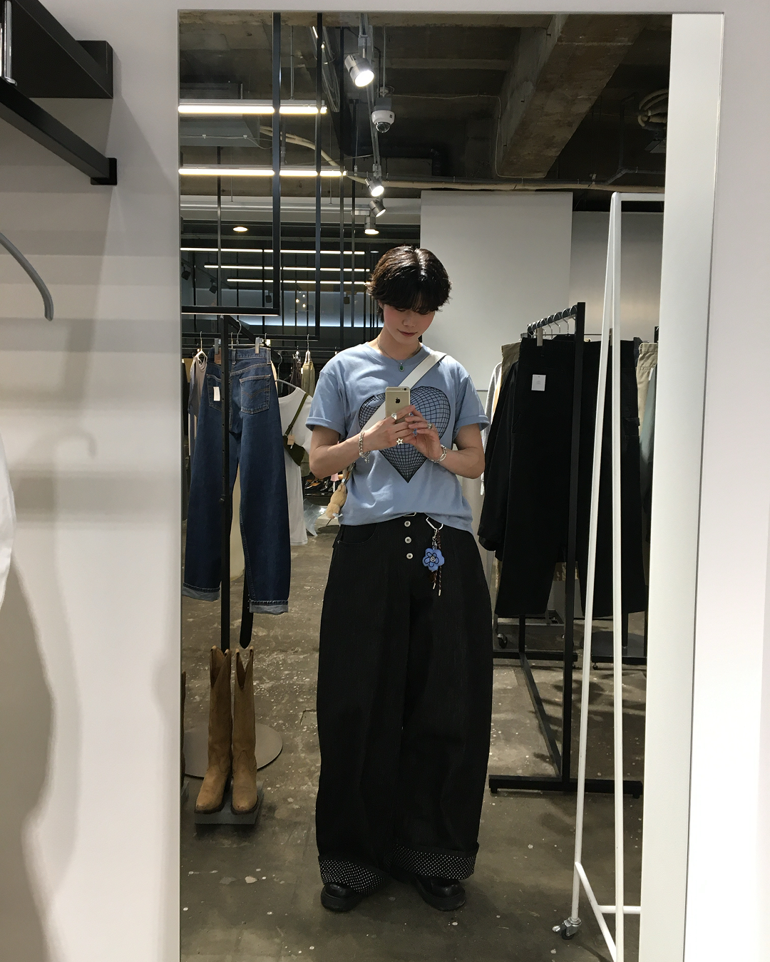 ハートグラフィックTシャツ TN0512