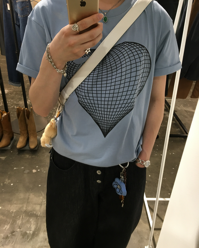 ハートグラフィックTシャツ TN0512