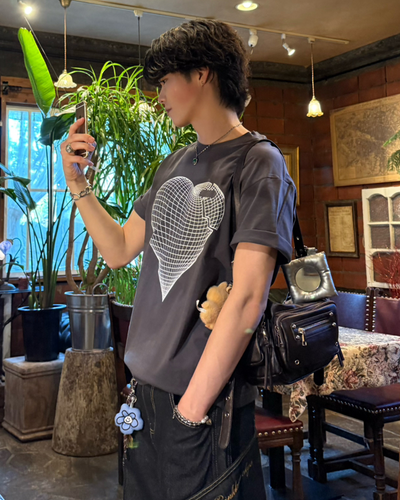 ハートグラフィックTシャツ TN0512