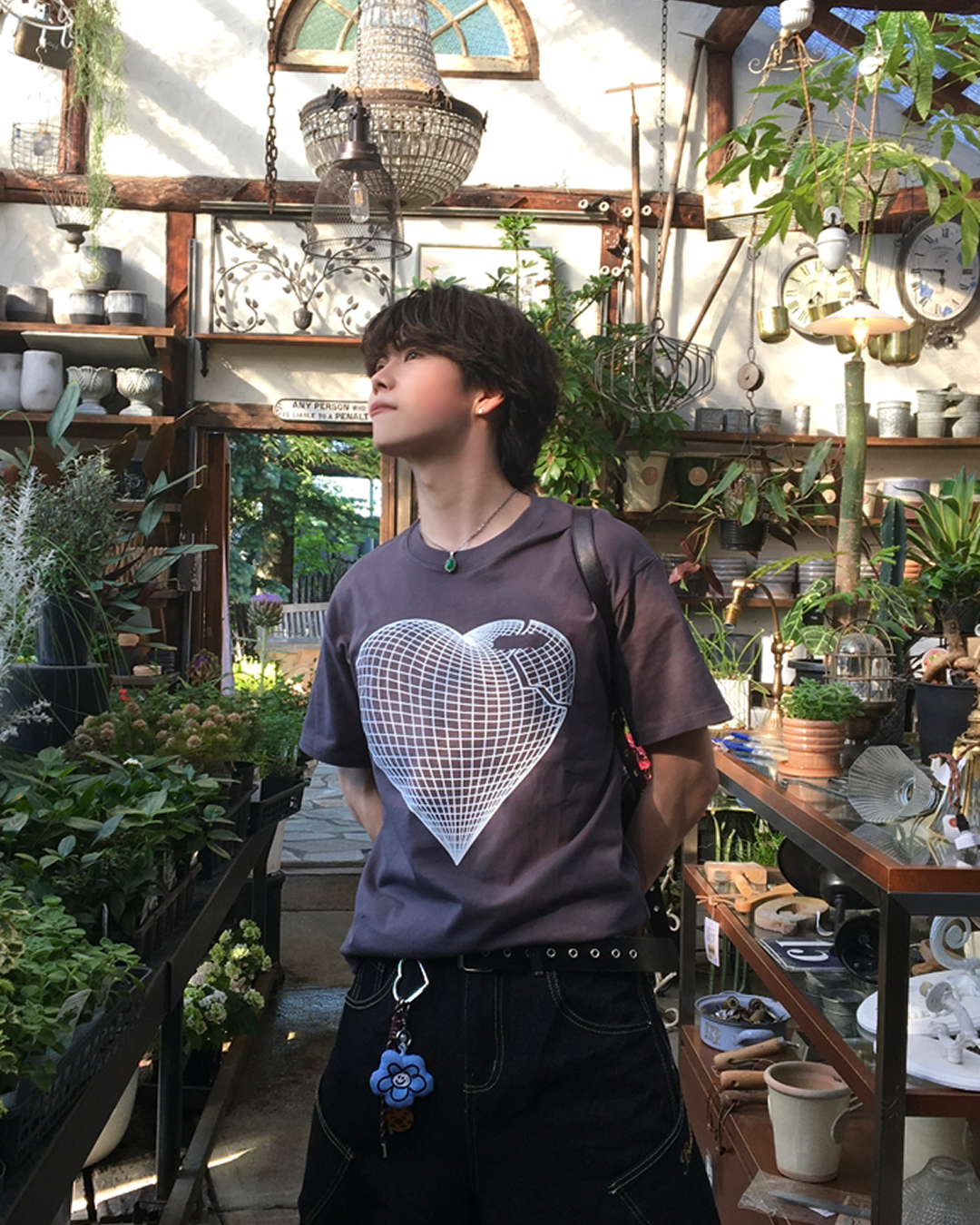ハートグラフィックTシャツ TN0512