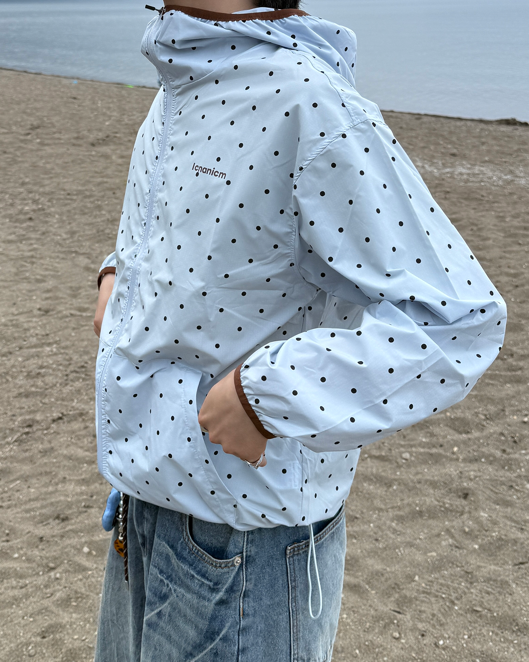 ドット柄シェルジャケット TN0550