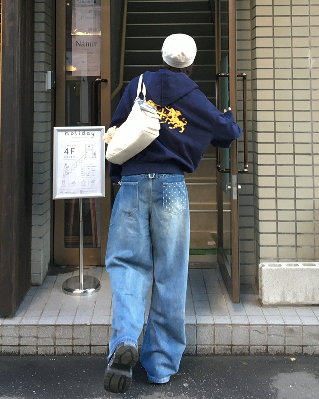 ウォッシュドワイドデニムパンツ TN0577