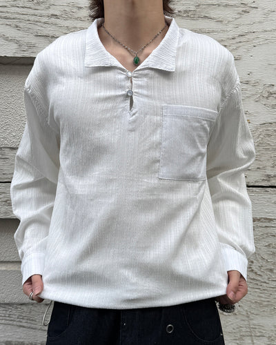 襟付きプルオーバーシャツドローコード TN0627