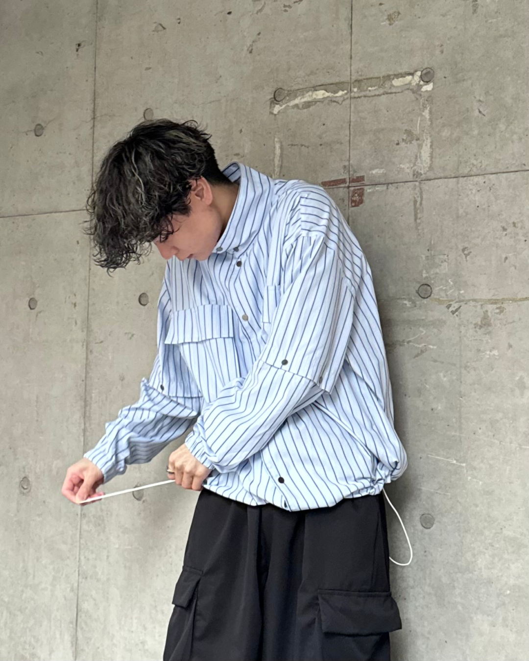walesbonner ナイロンシャツ walesbonner ナイロンシャツ