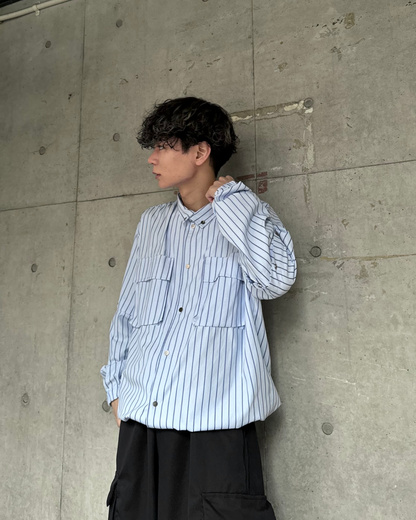 00s PJPAUL JONES マルチ ストライプ ニット シャツ L 00s PJPAUL JONES マルチ ストライプ ニット シャツ L