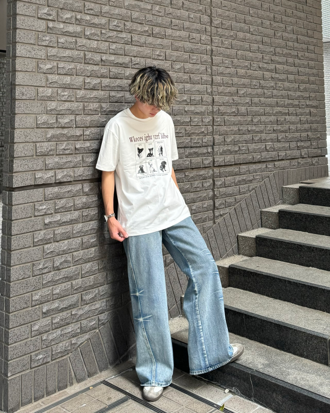 ドッグプリントTシャツ TO0059