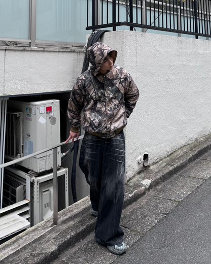 Walls リアルツリー パーカー リバーシブル リアルツリー ダック地 短丈 Walls リアルツリー パーカー リバーシブル リアルツリー ダック地 短丈