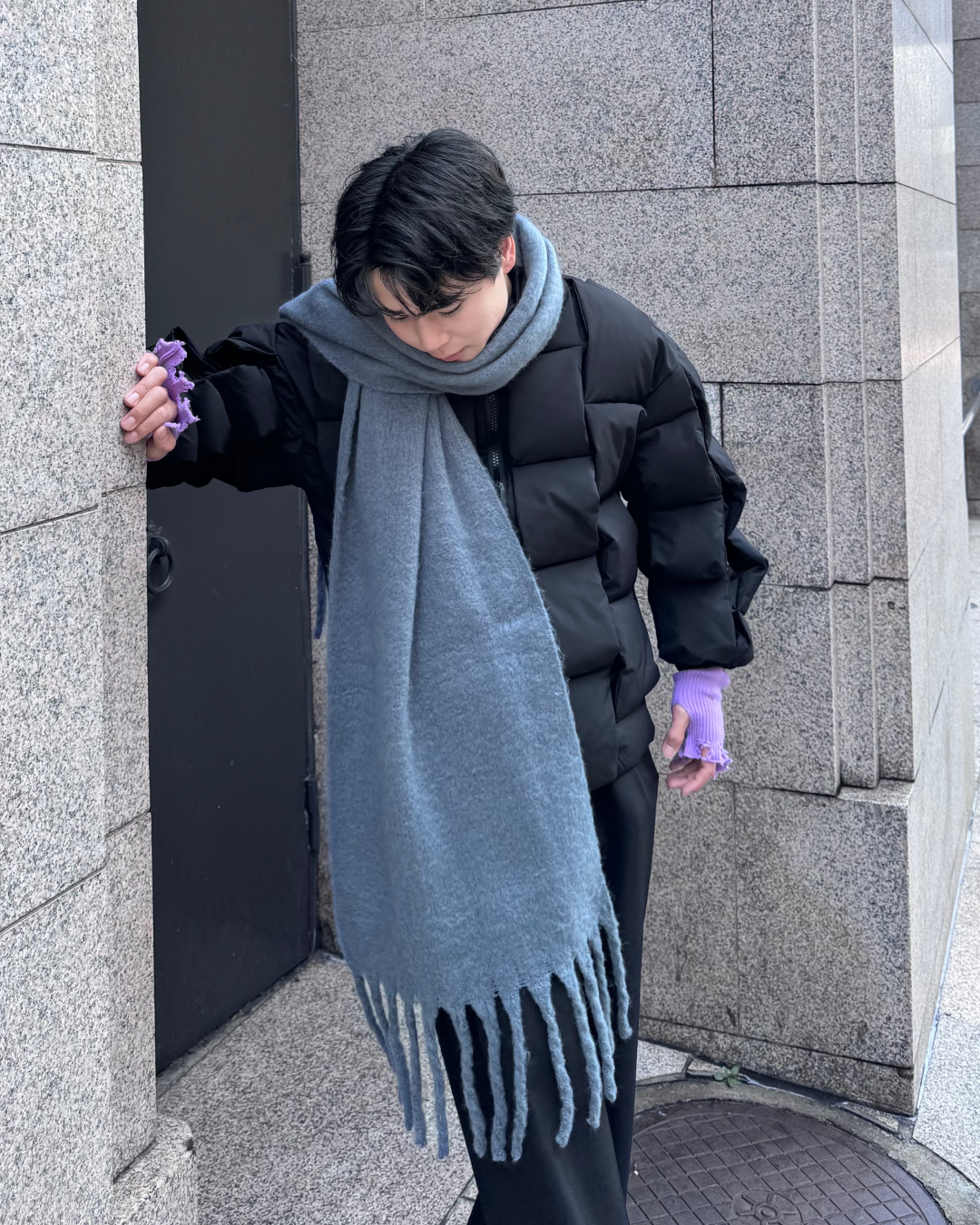 kolor 20aw マフラー グレー｜マフラー 