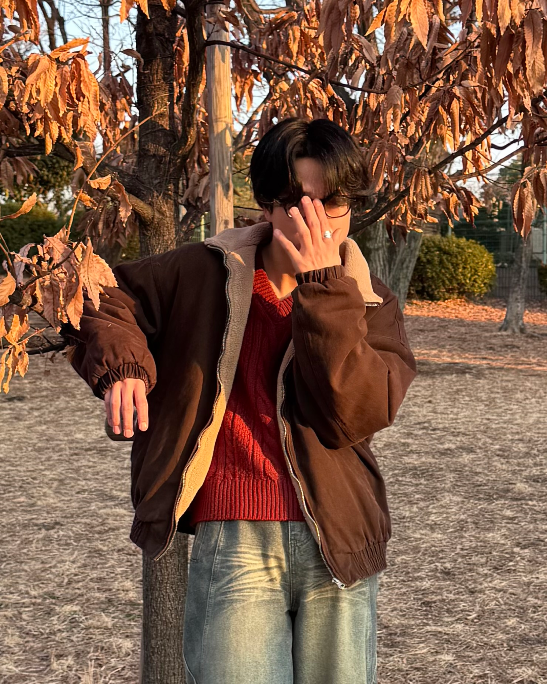 【即納】ユニセックスウォッシュデニムボアブルゾン TO0146