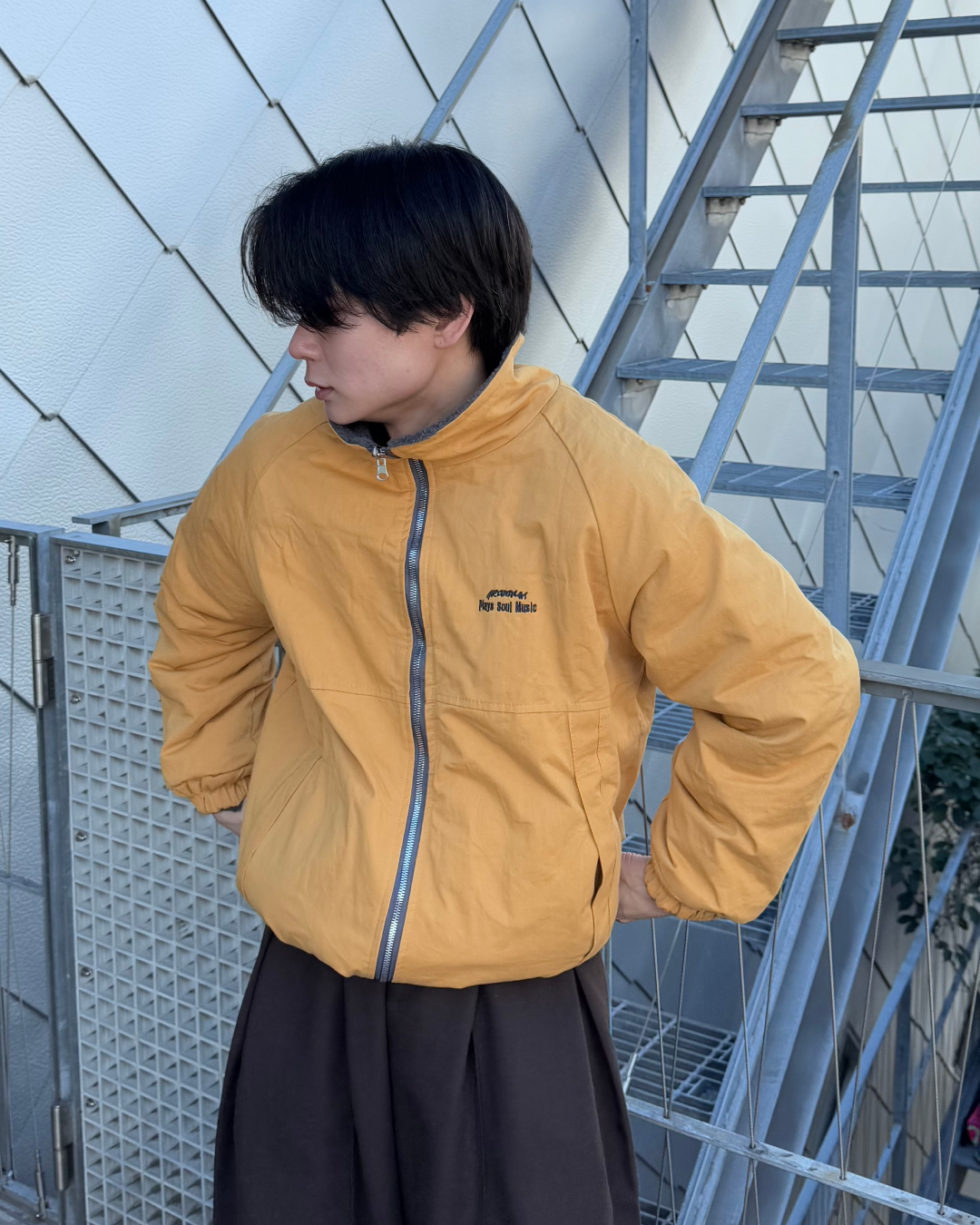 スプリング裾ドロストリバーシブルブルゾン TO0151