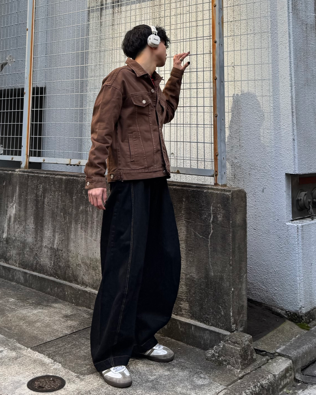 【12oz】ワイドシルエットヴィンテージライクデニムジャケット Lサイズ 12oz】ワイドシルエットヴィンテージライクデニムジャケット