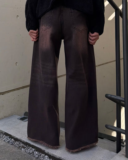 ピンクウォッシュフリンジデニム TO0194