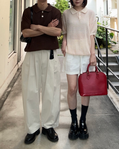 ユニセックスニットポロシャツ TO1018