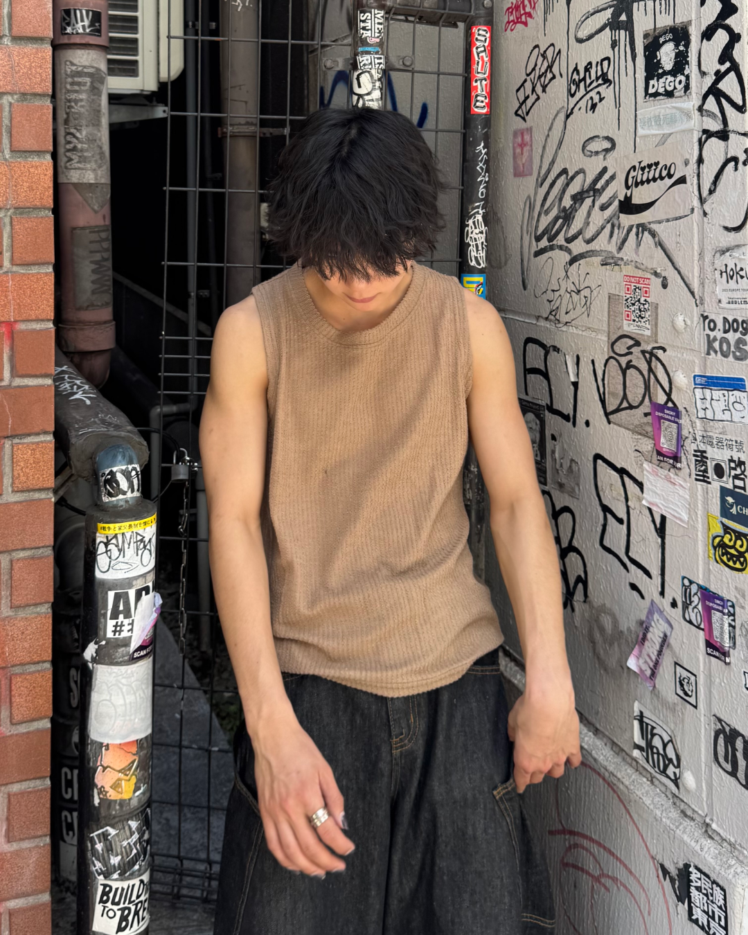 リブニットタンクトップ TO1037