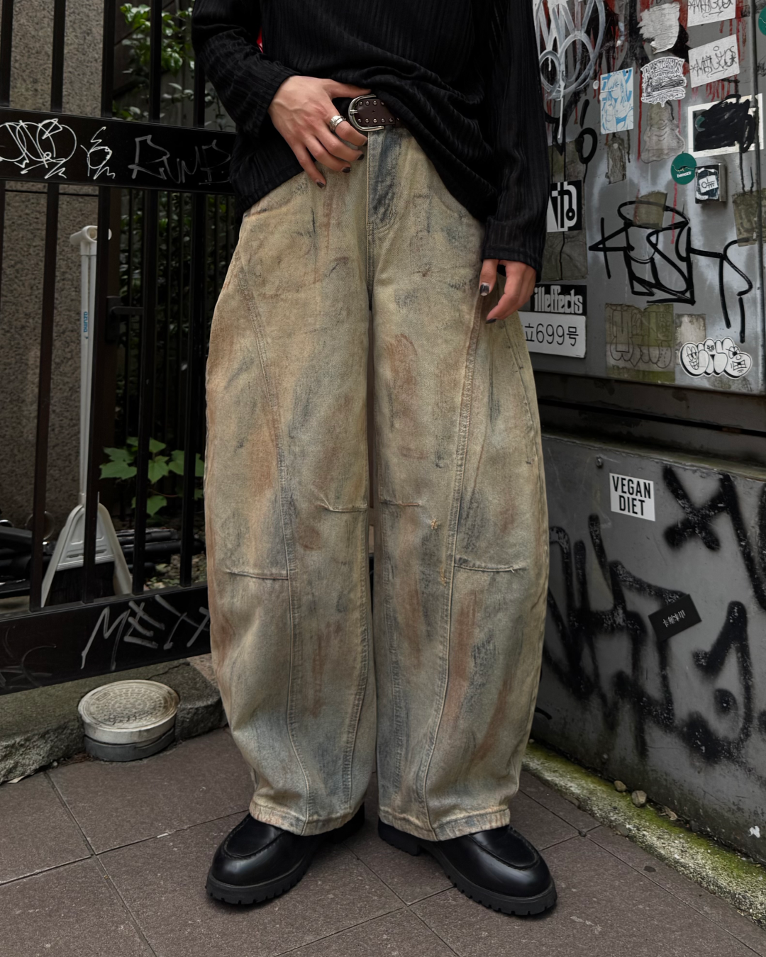 グランジバルーンデニムパンツ TO1051
