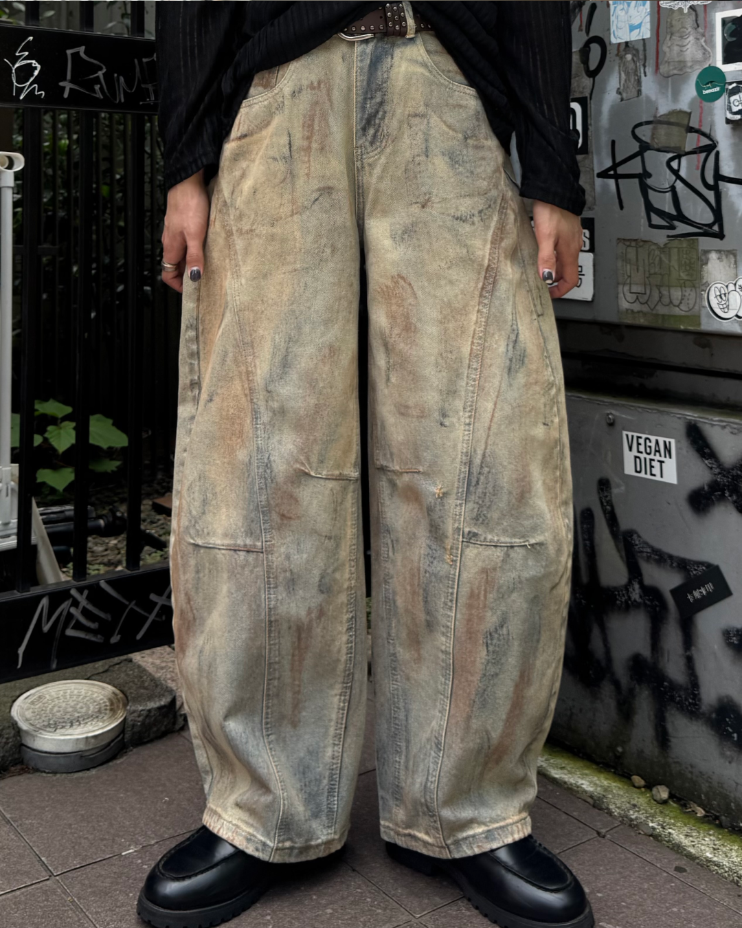 グランジバルーンデニムパンツ TO1051