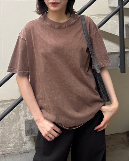 4カラーピグメントウォッシュTシャツ TO1070
