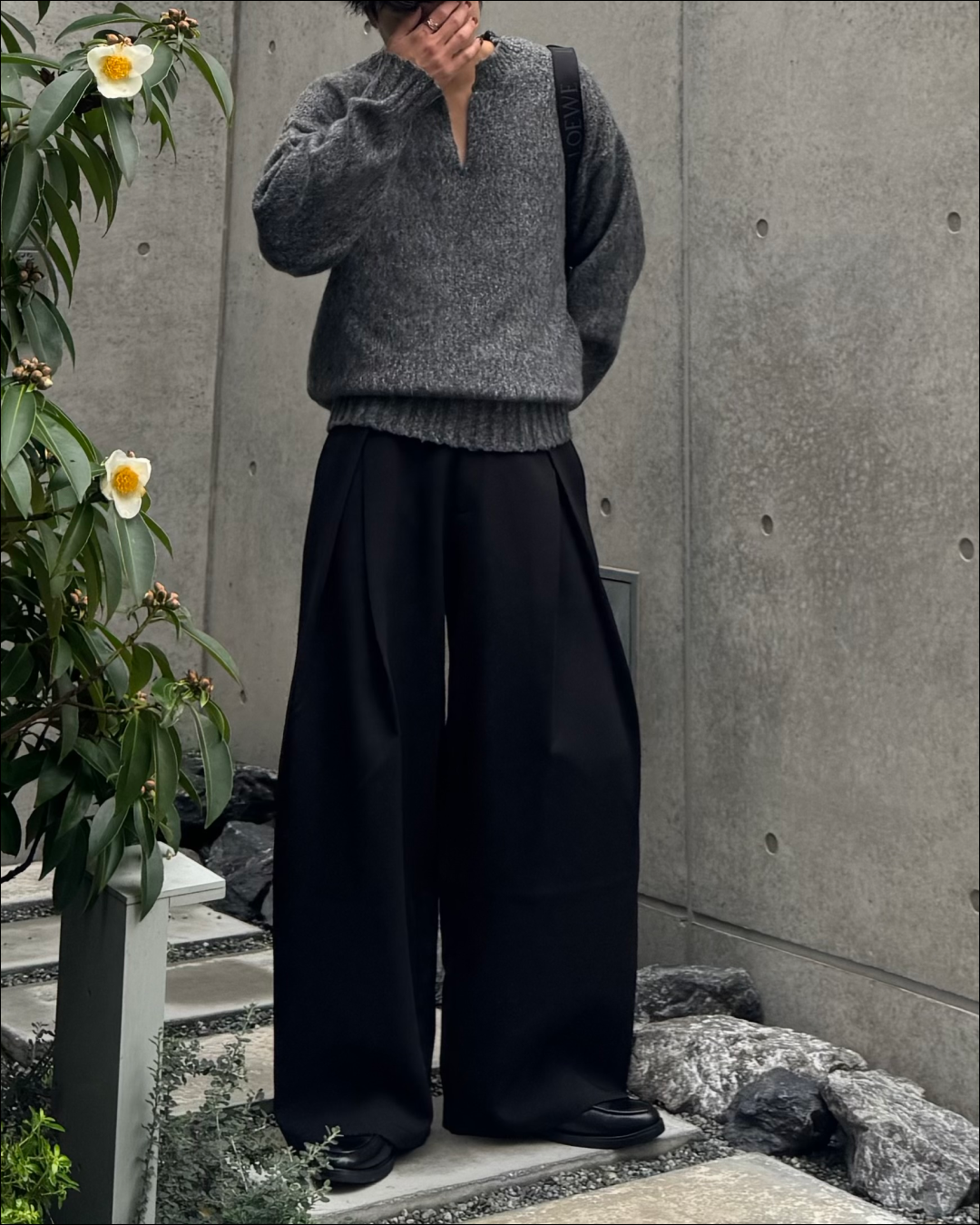 【即納】クロスタックワイドスラックス TO1148