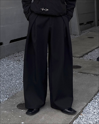 【即納】クロスタックワイドスラックス TO1148