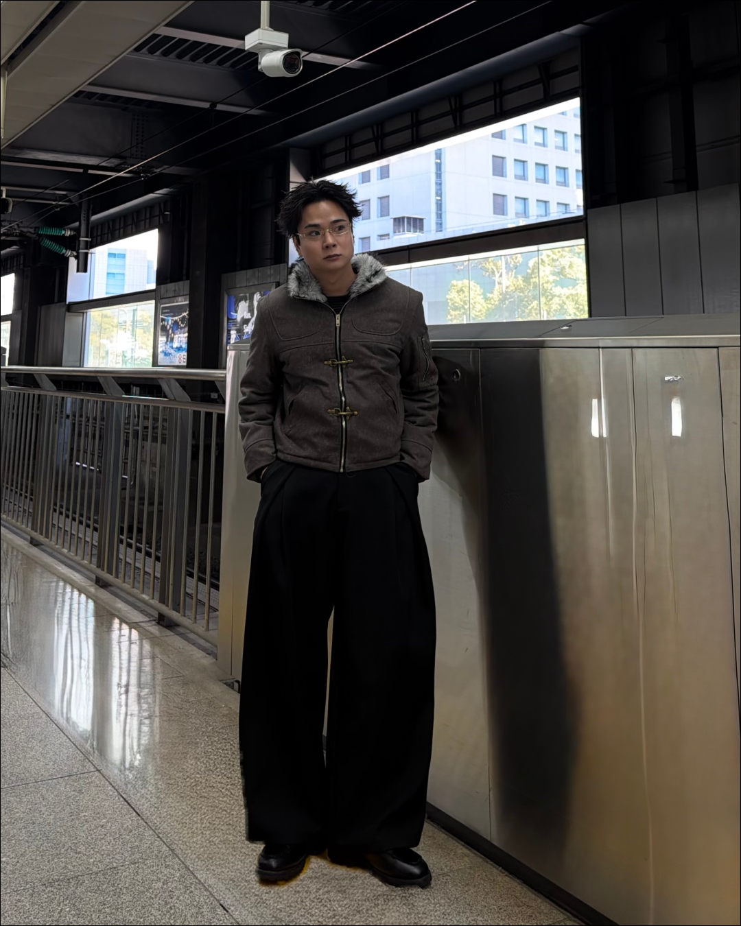 【即納】クロスタックワイドスラックス TO1148