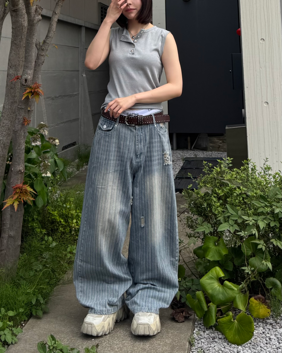 ストライプヴィンテージウォッシュバギーデニム TO1200 – YOLO ストライプヴィンテージウォッシュバギーデニム TO1200 – YOLO