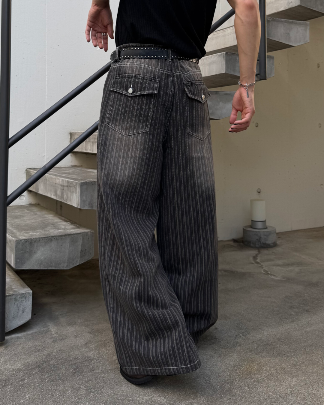 ストライプヴィンテージウォッシュバギーデニム TO1200 – YOLO ストライプヴィンテージウォッシュバギーデニム TO1200 – YOLO