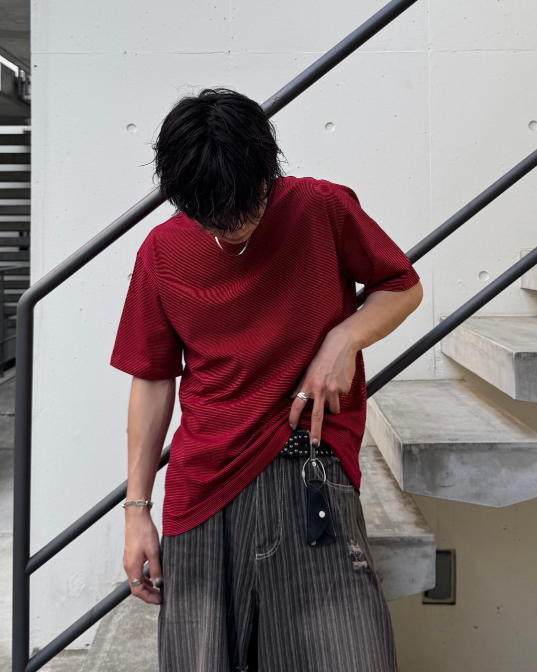 カラーボーダーTシャツ TO1235