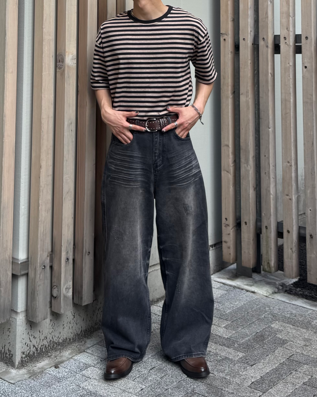 ミックスカラーボーダーTシャツ TO1269