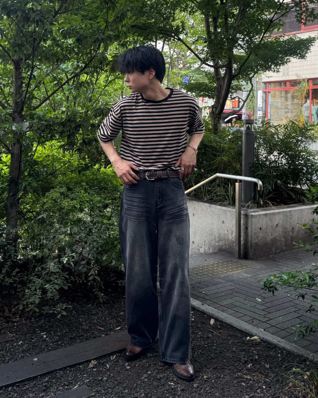 ミックスカラーボーダーTシャツ TO1269