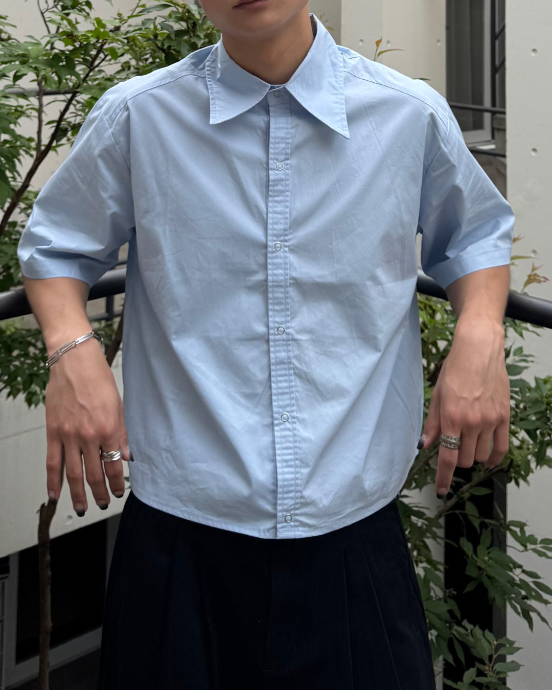 専用Y/Project グレーパープルチェックシャツ Lサイズ セール】 オンブレーチェックシャツ （シャツ・ブラウス