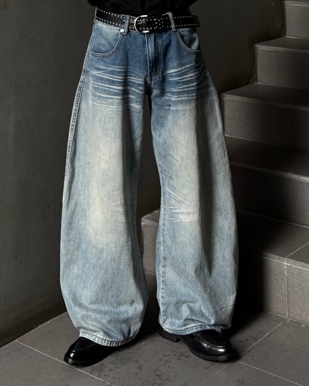 デザインウォッシュカーブデニム TO1318