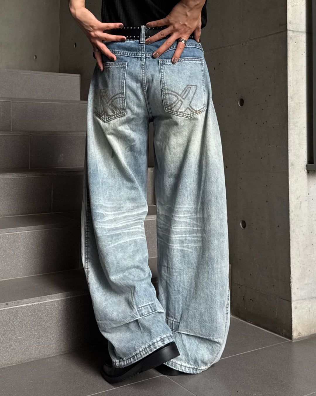 デザインウォッシュカーブデニム TO1318