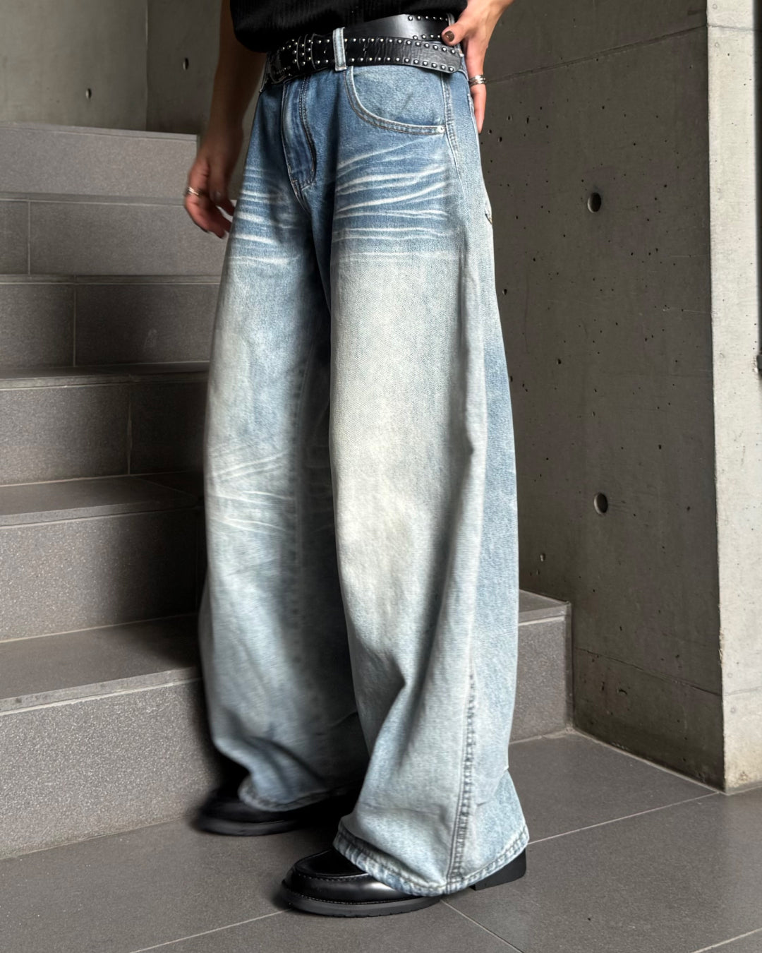 デザインウォッシュカーブデニム TO1318