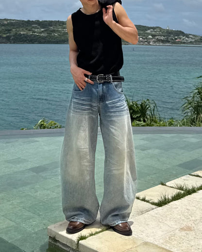 デザインウォッシュカーブデニム TO1318