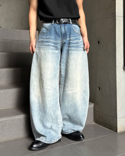 デザインウォッシュカーブデニム TO1318