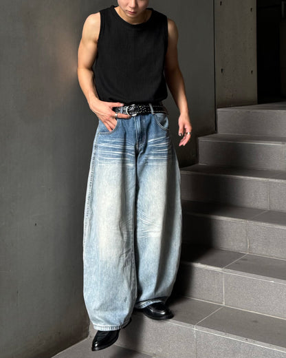 デザインウォッシュカーブデニム TO1318