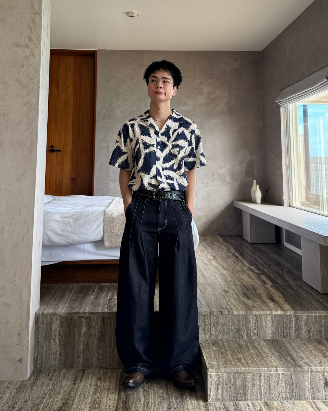 パンツ Yuto ステッチ2タックデニムスラックス TO1326 – YOLO（ヨロ