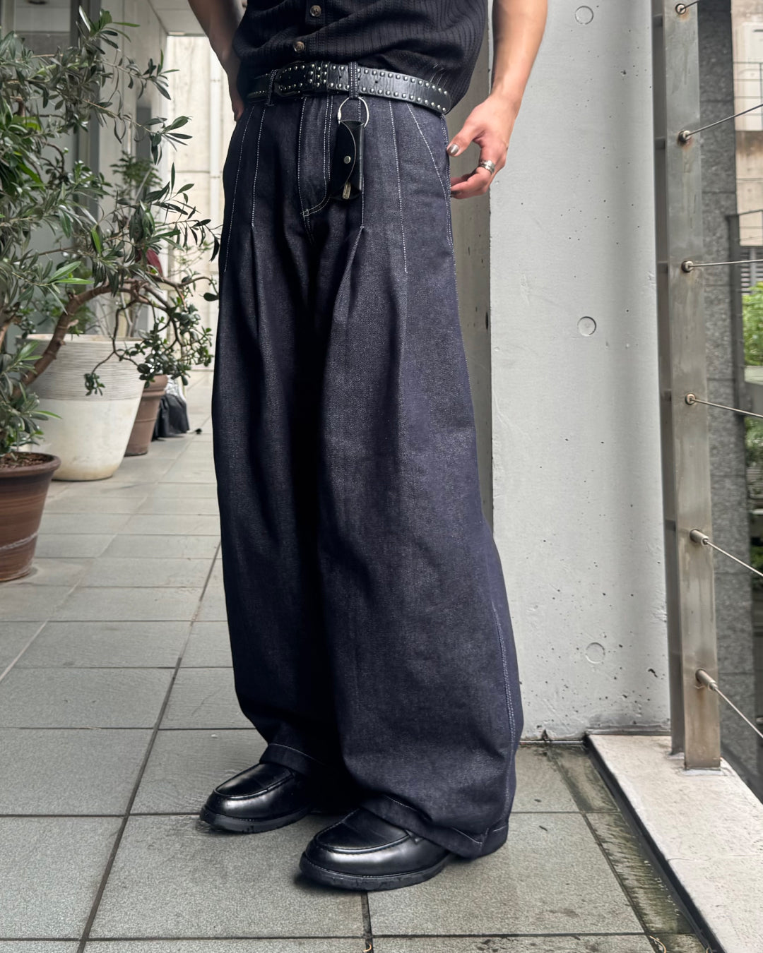 パンツ Yuto ステッチ2タックデニムスラックス TO1326 – YOLO（ヨロ