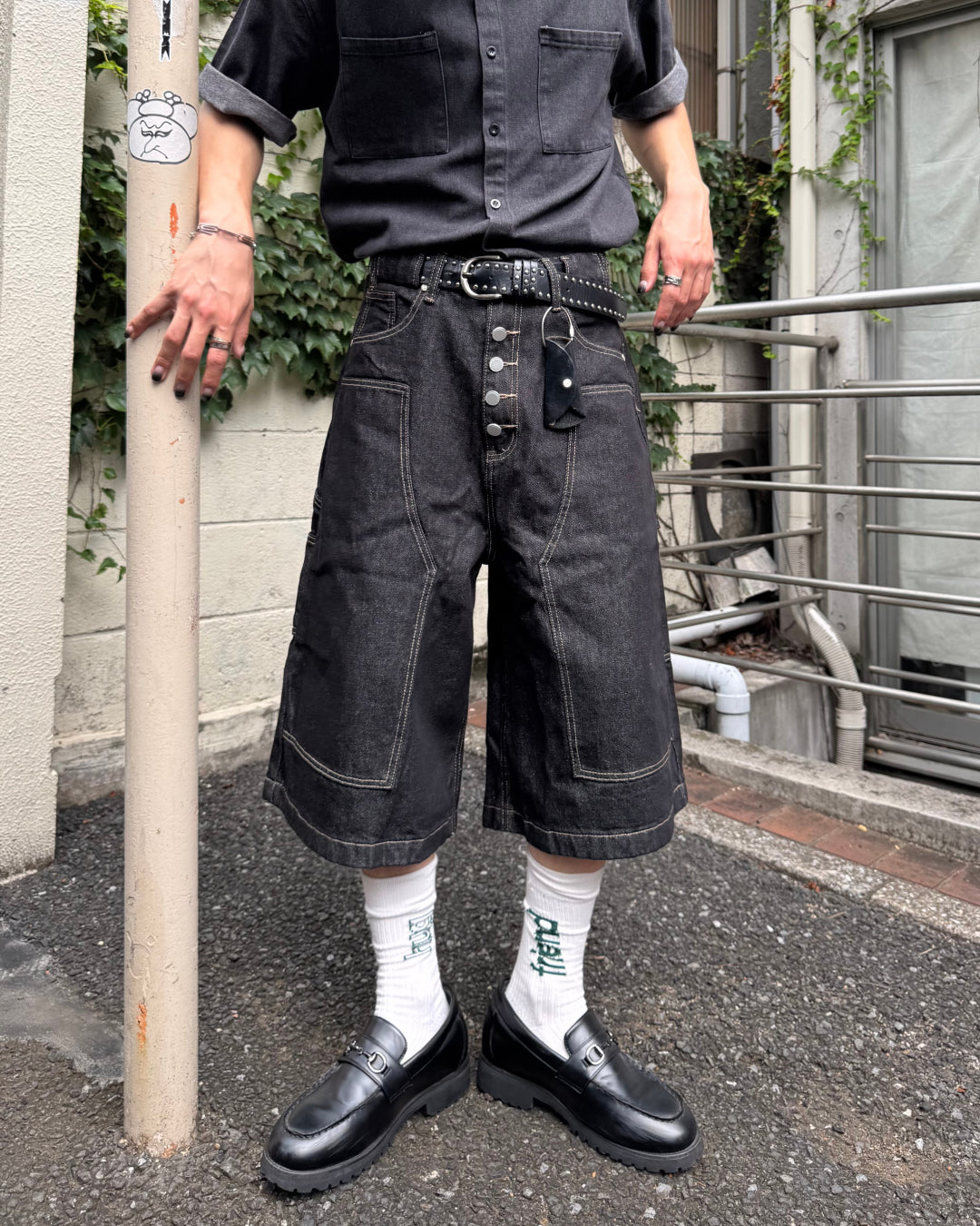 yolo ブラック バルーンデニム XS バルーンラインデニムパンツ SM0215 – YOLO（ヨロ