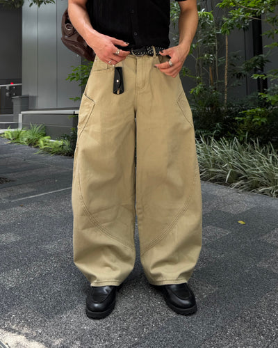 ユニセックスビッグポケットカーブデニムパンツ TO1367