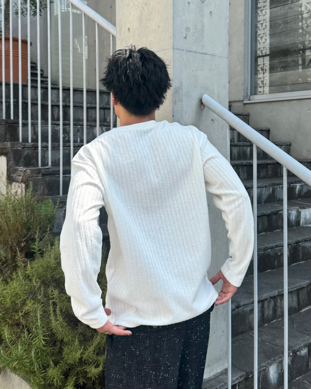 パールボタンヘンリーネックシアーライクロンT TO1452 – YOLO