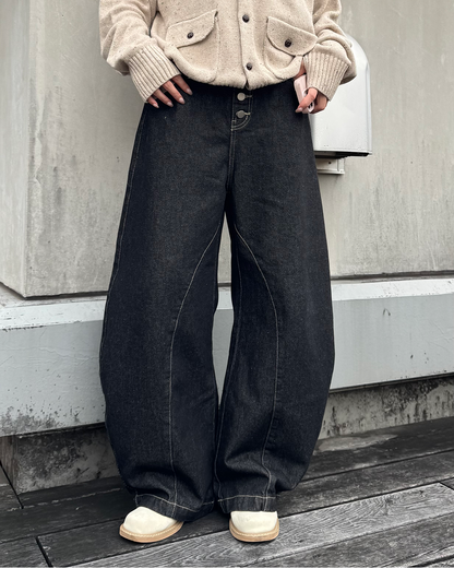 【即納】ステッチボタンフライカーブデニム TO1800