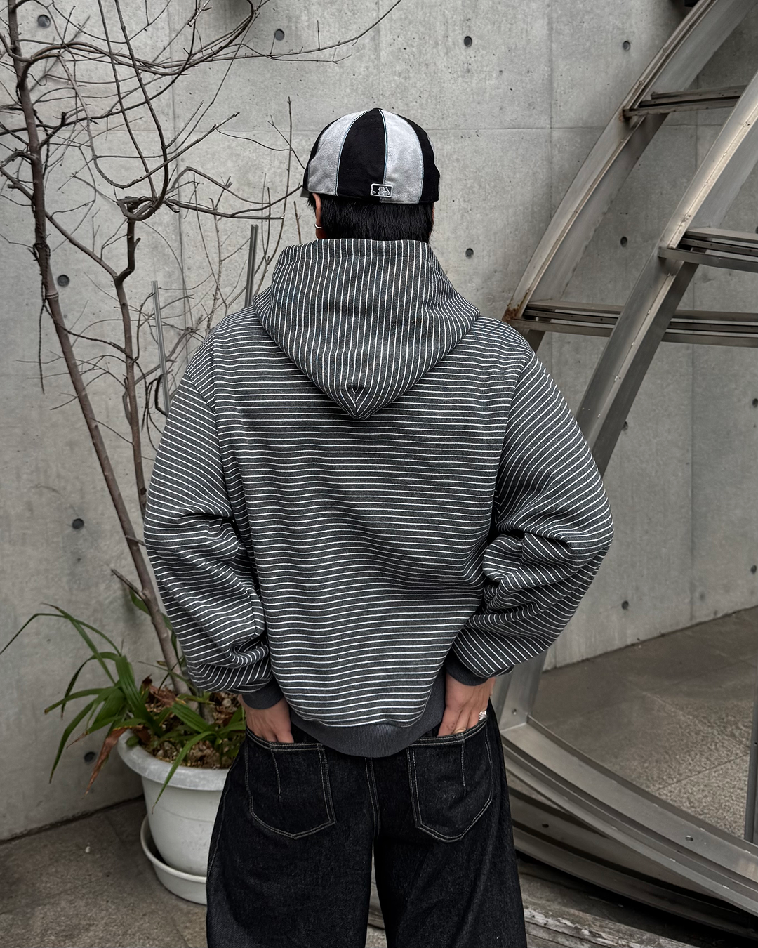 起毛ボーダー短丈ダブルジップパーカー TO1540 – YOLO（ヨロ