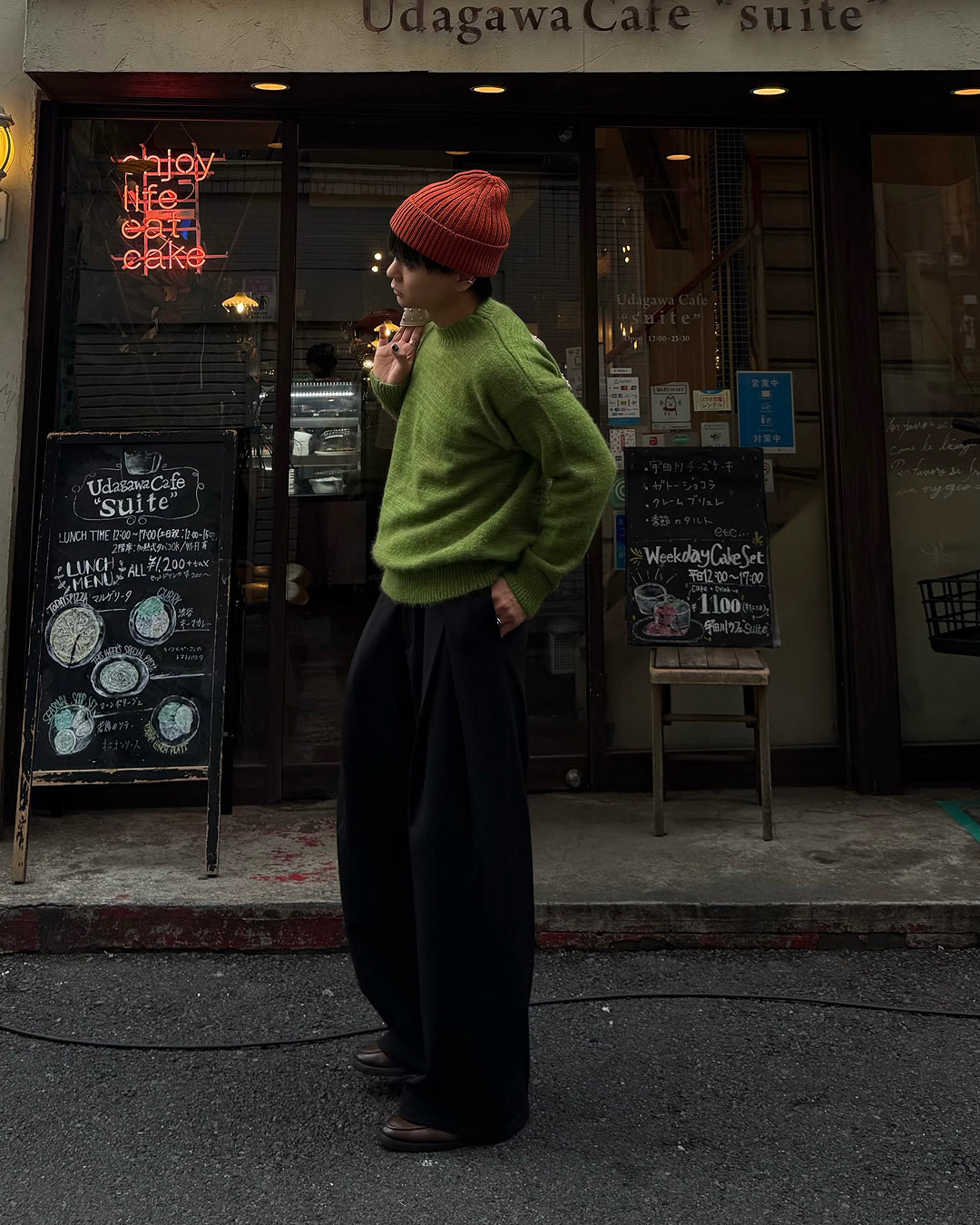 ミックスカラーショートニット TO1554