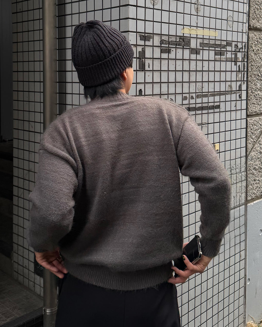 ミックスカラーショートニット TO1554