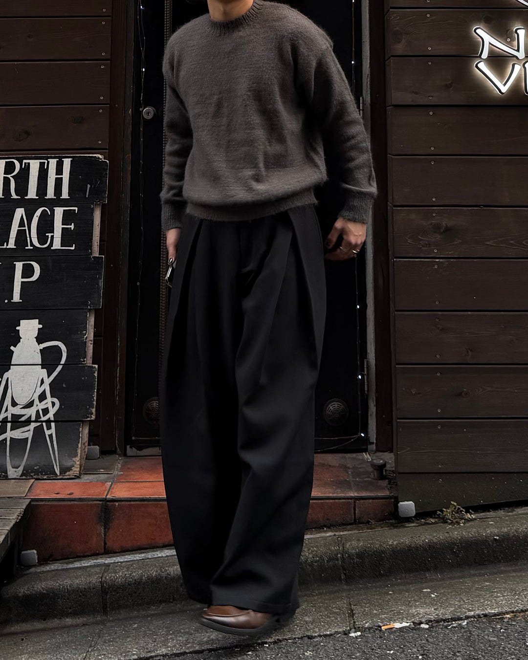 ミックスカラーショートニット TO1554