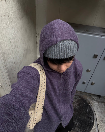 ミックスカラーWジップフードニット TO1555