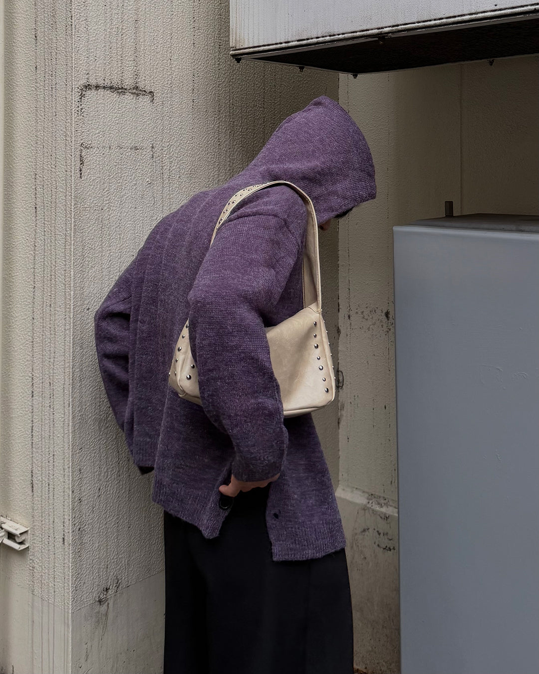 ミックスカラーWジップフードニット TO1555