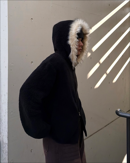 【即納】スプリングファーフードライトボアフリース TO1574