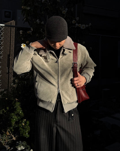 3wayボア襟キルティングジャケット TO1579